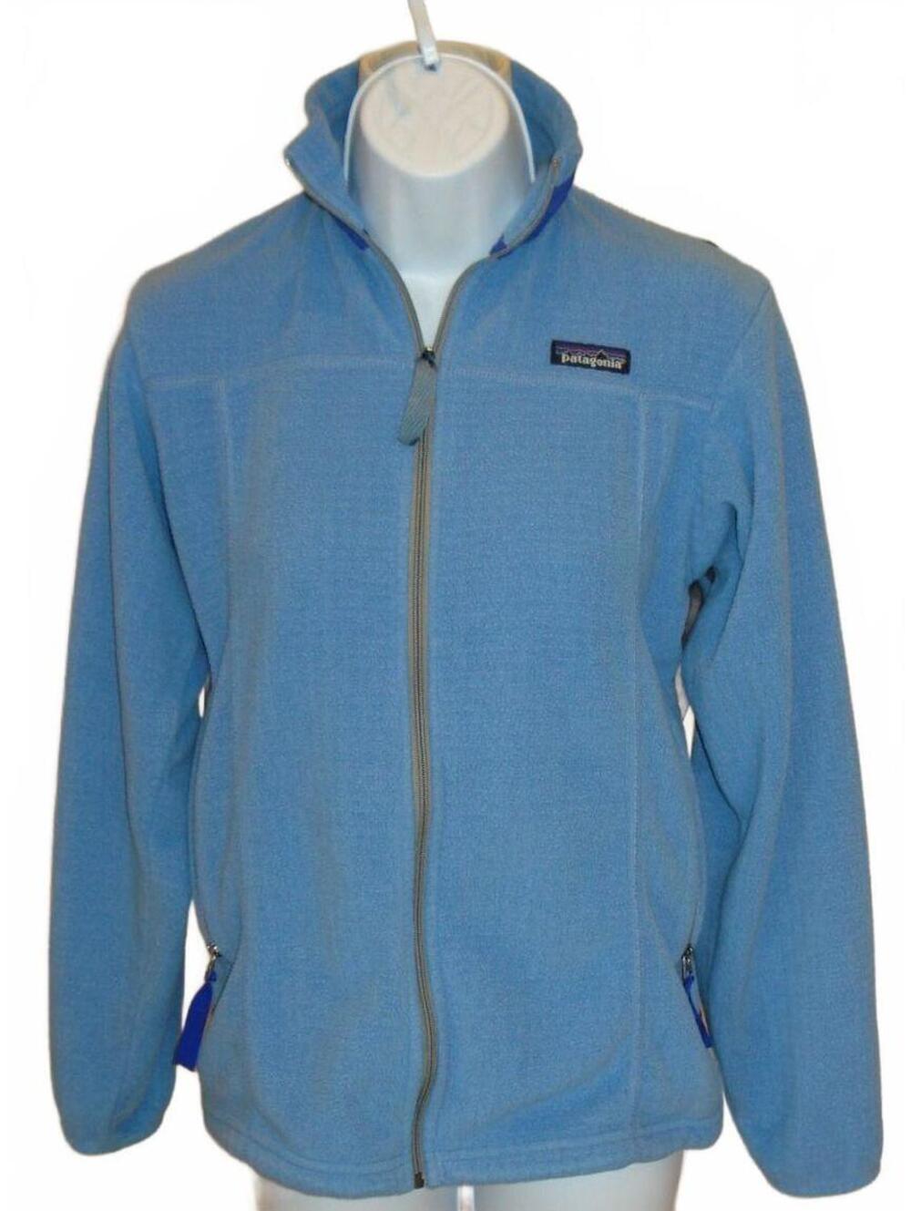 Vintage 90's Patagonia Polartec Regulator Light Blue Fleece Style 25318 Sz S USA